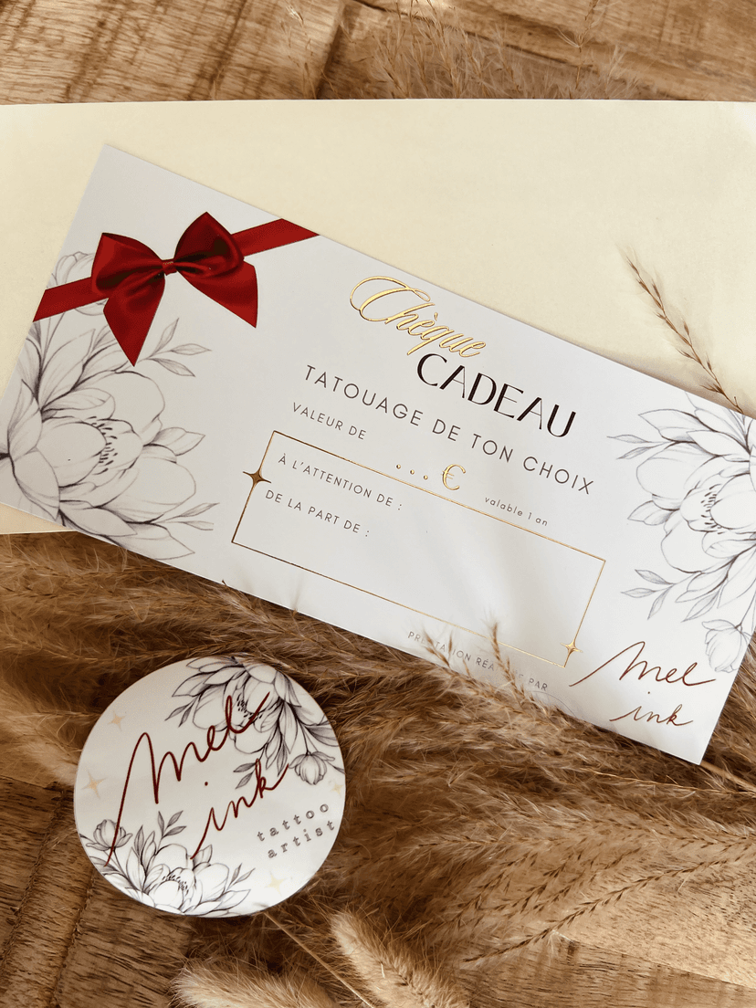Chèque cadeau personnalisé