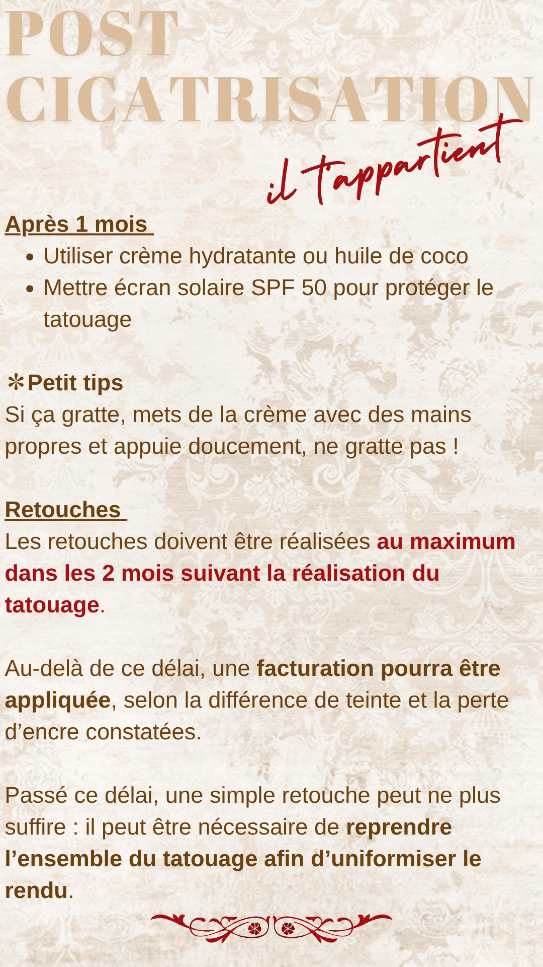 Fiche de soin 4